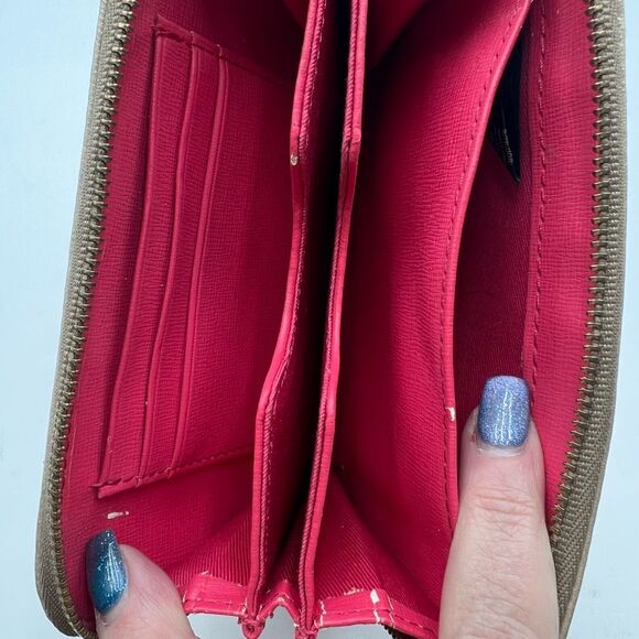 Fossil Gold Zip Around Wallet/Wristlet - Picture 6 of 11